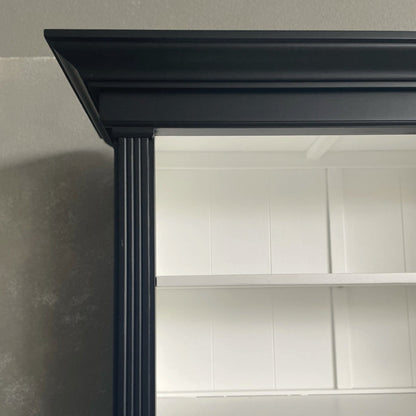 Black Oak Bookcase with Ladder Office &amp; Storage Furniture Beachwood Designs