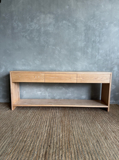 Bronte Console L2000mm - Limed Ash Living Furniture Beachwood Designs