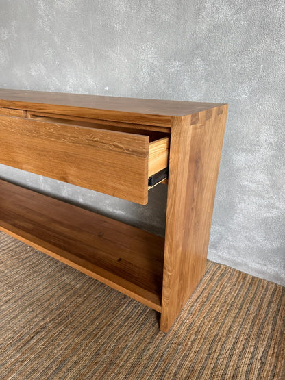 Bronte Console L2000mm - Natural Oak Living Furniture Beachwood Designs 