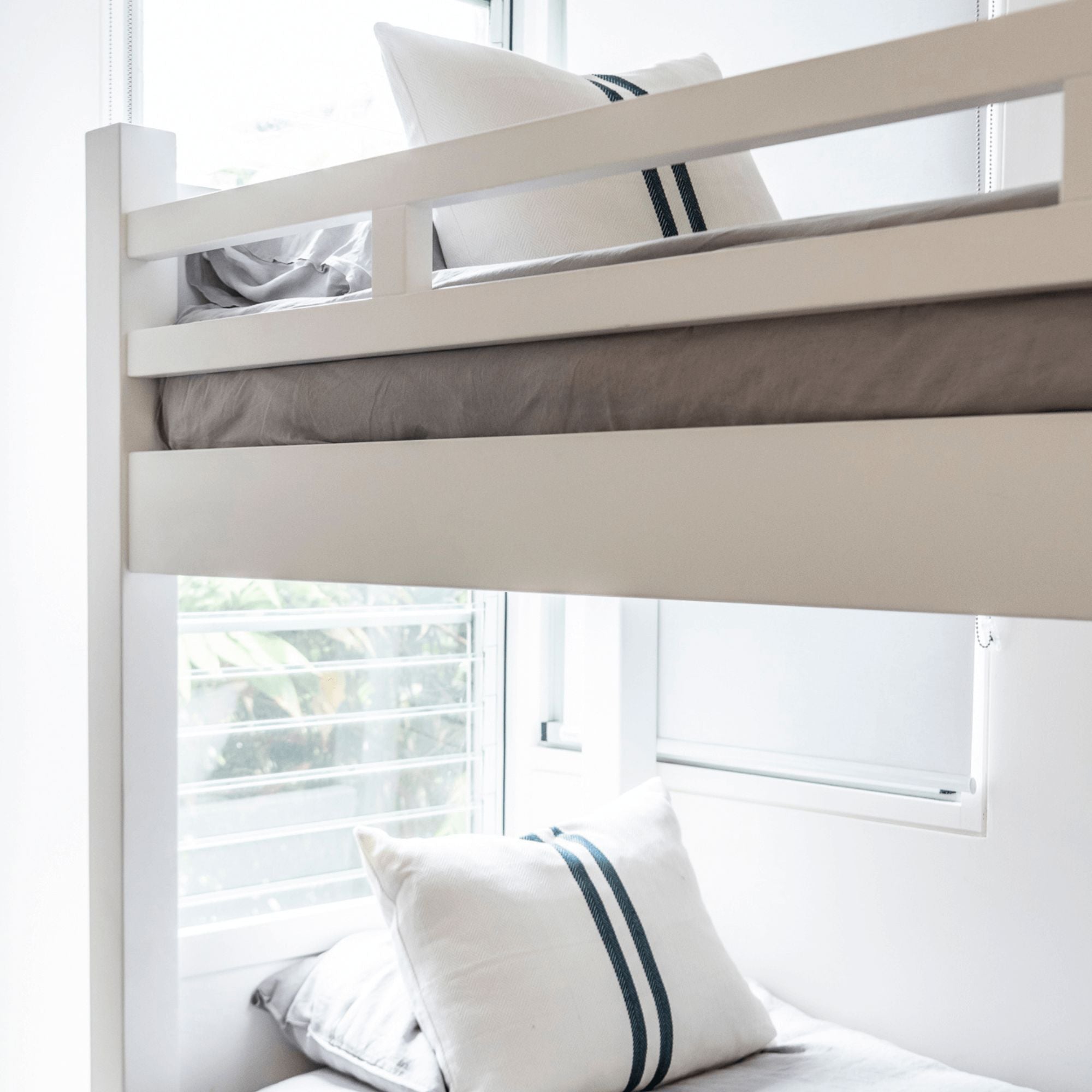 Bunk Bed - Fixed Ladder - King Single Bedroom Furniture Beachwood Designs 