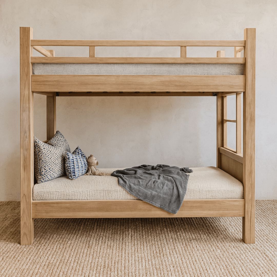 Bunk Bed - Fixed Ladder - King Single Bedroom Furniture Beachwood Designs