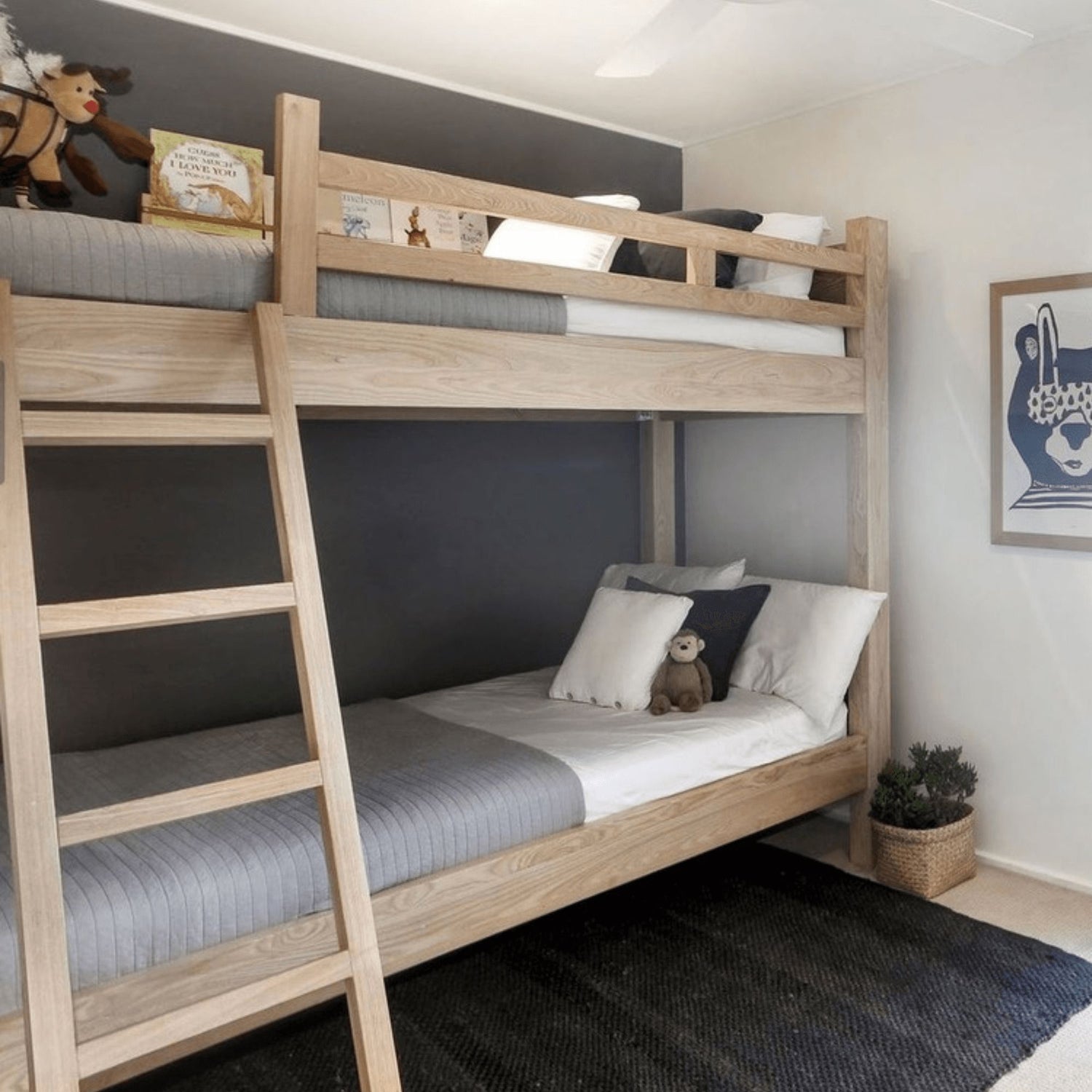 Bunk Bed - Removable Ladder Bedroom Furniture Beachwood Designs 