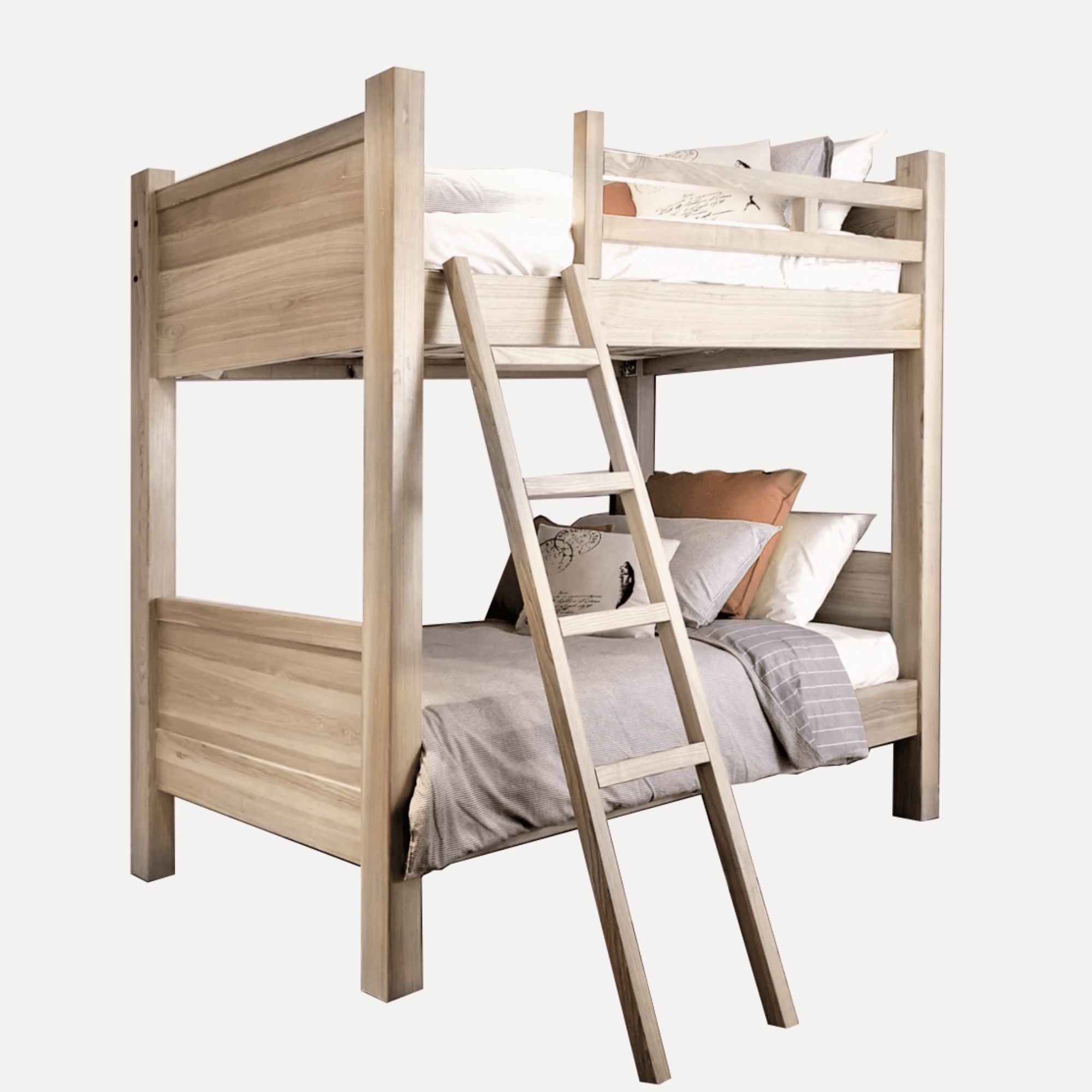 Bunk Bed - Removable Ladder - Single Bedroom Furniture Beachwood Designs 