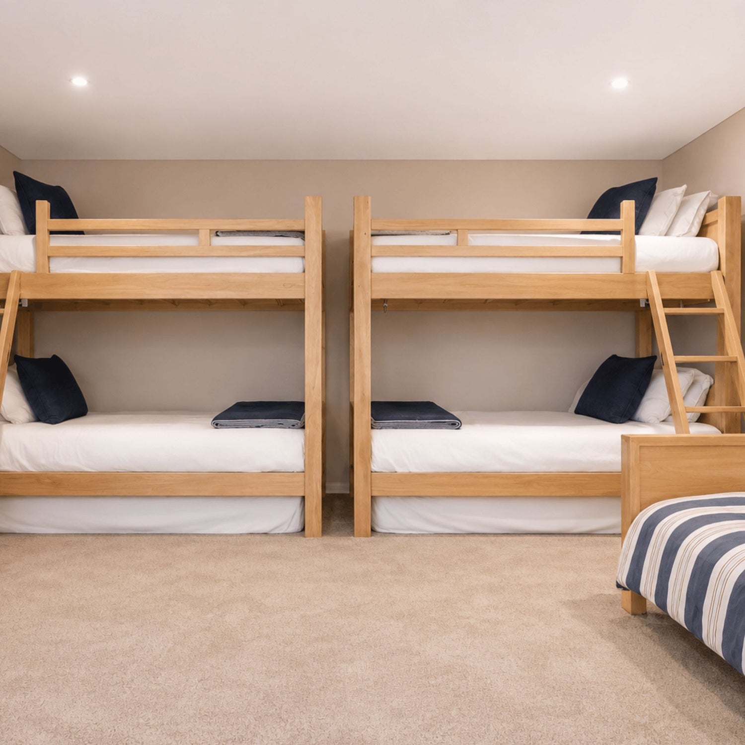 Bunk Bed - Removable Ladder - Single Bedroom Furniture Beachwood Designs 