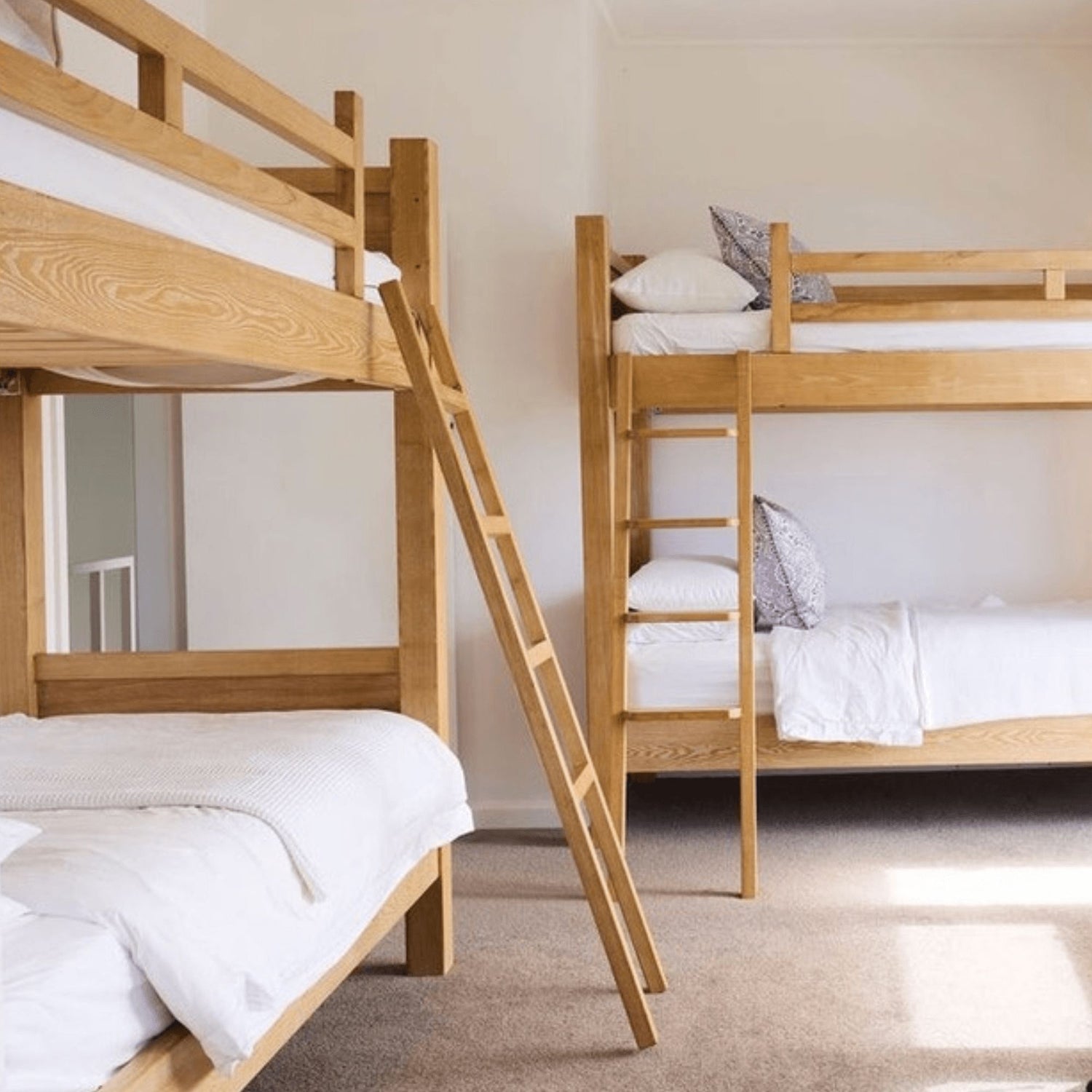 Bunk Bed - Removable Ladder - Single Bedroom Furniture Beachwood Designs 