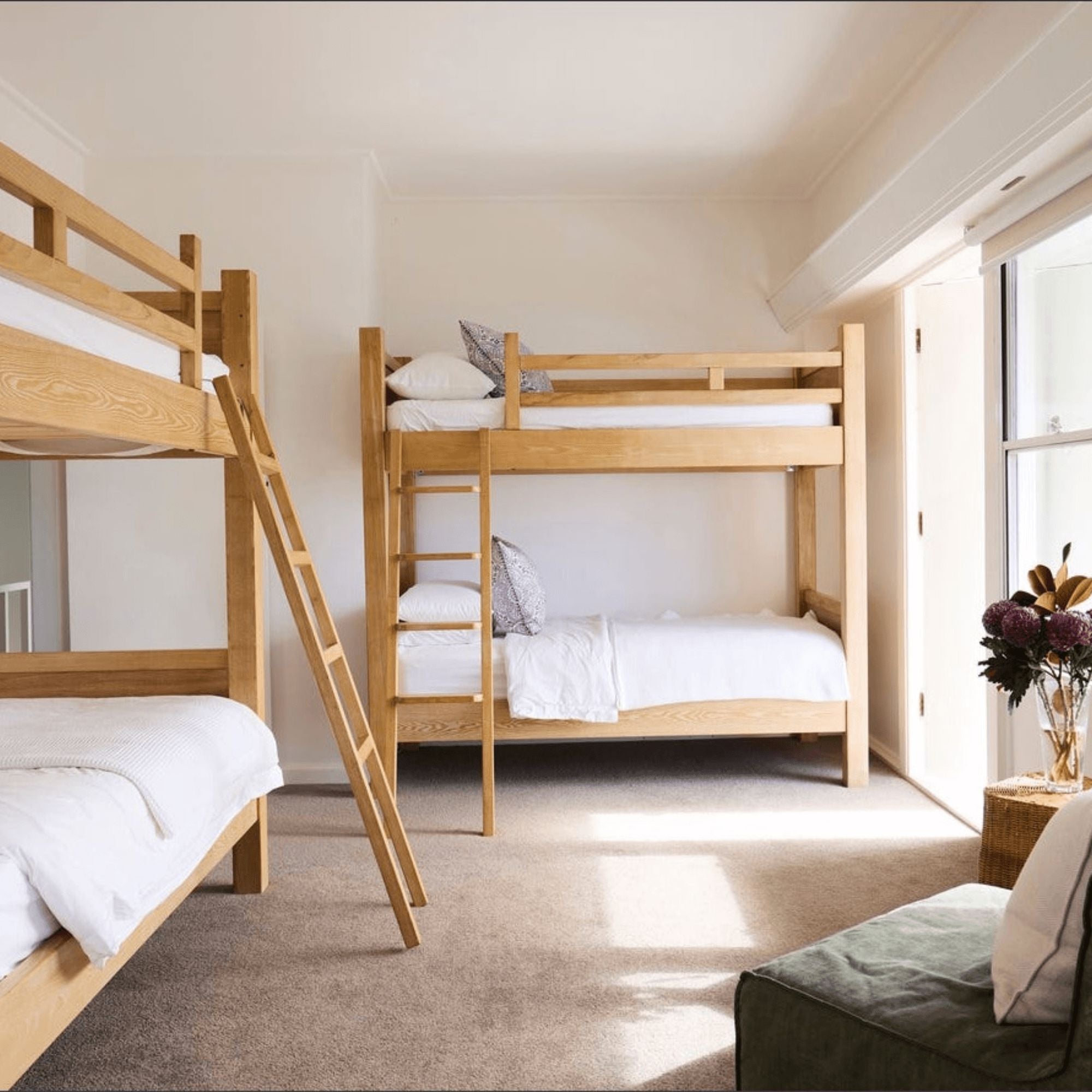 Bunk Bed - Removable Ladder - Single Bedroom Furniture Beachwood Designs 