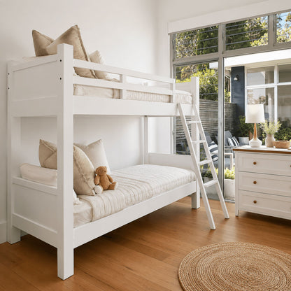 Bunk Beds - King Single - Removable Ladder Bedroom Furniture Beachwood Designs 