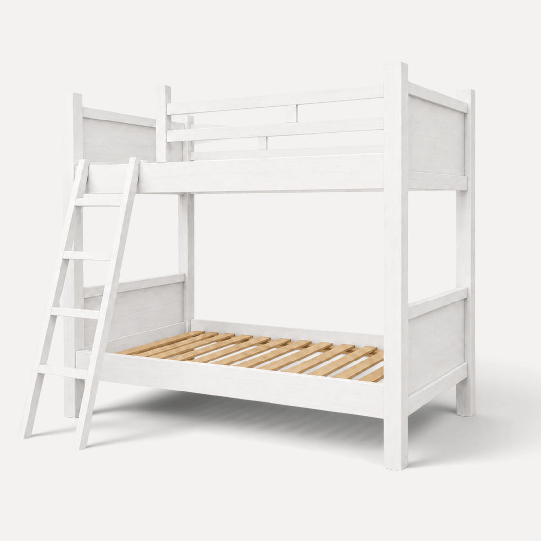 Bunk Beds - King Single - Removable Ladder Bedroom Furniture Beachwood Designs White 