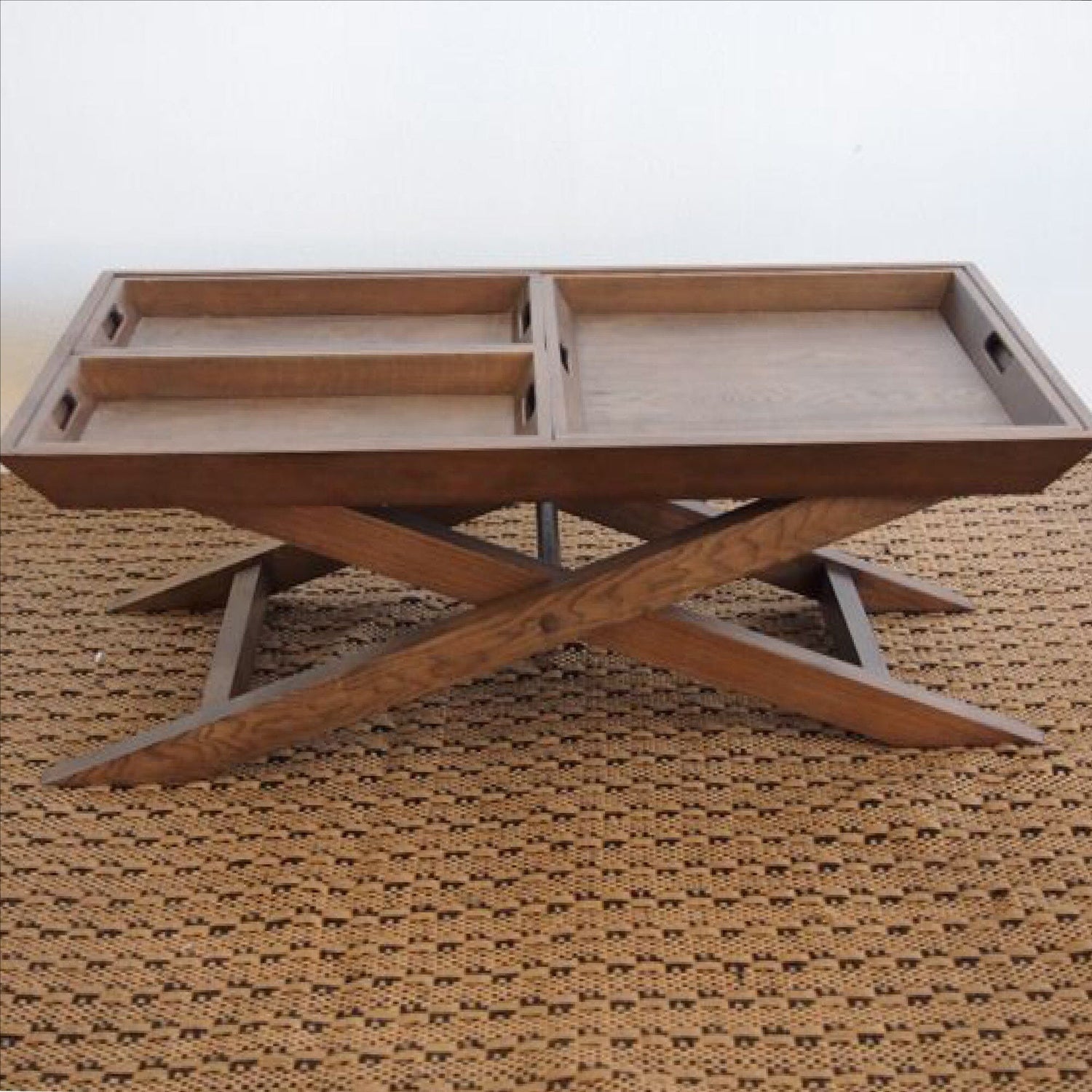 Butler Tray Coffee Table Living Furniture Beachwood Designs Weathered Oak