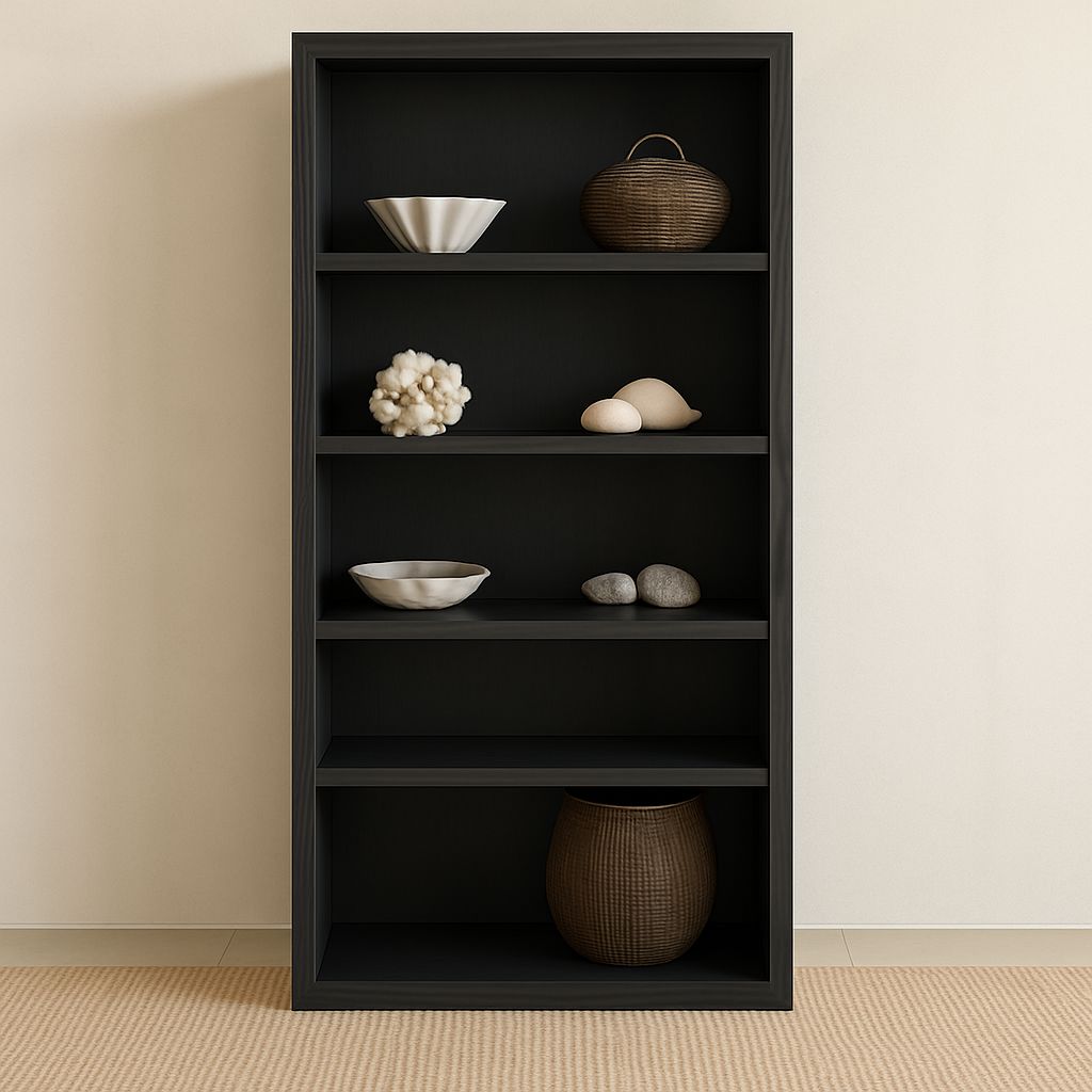 Byron Cabinet Open Shelves L1100mm Office &amp; Storage Furniture Beachwood Designs Black 