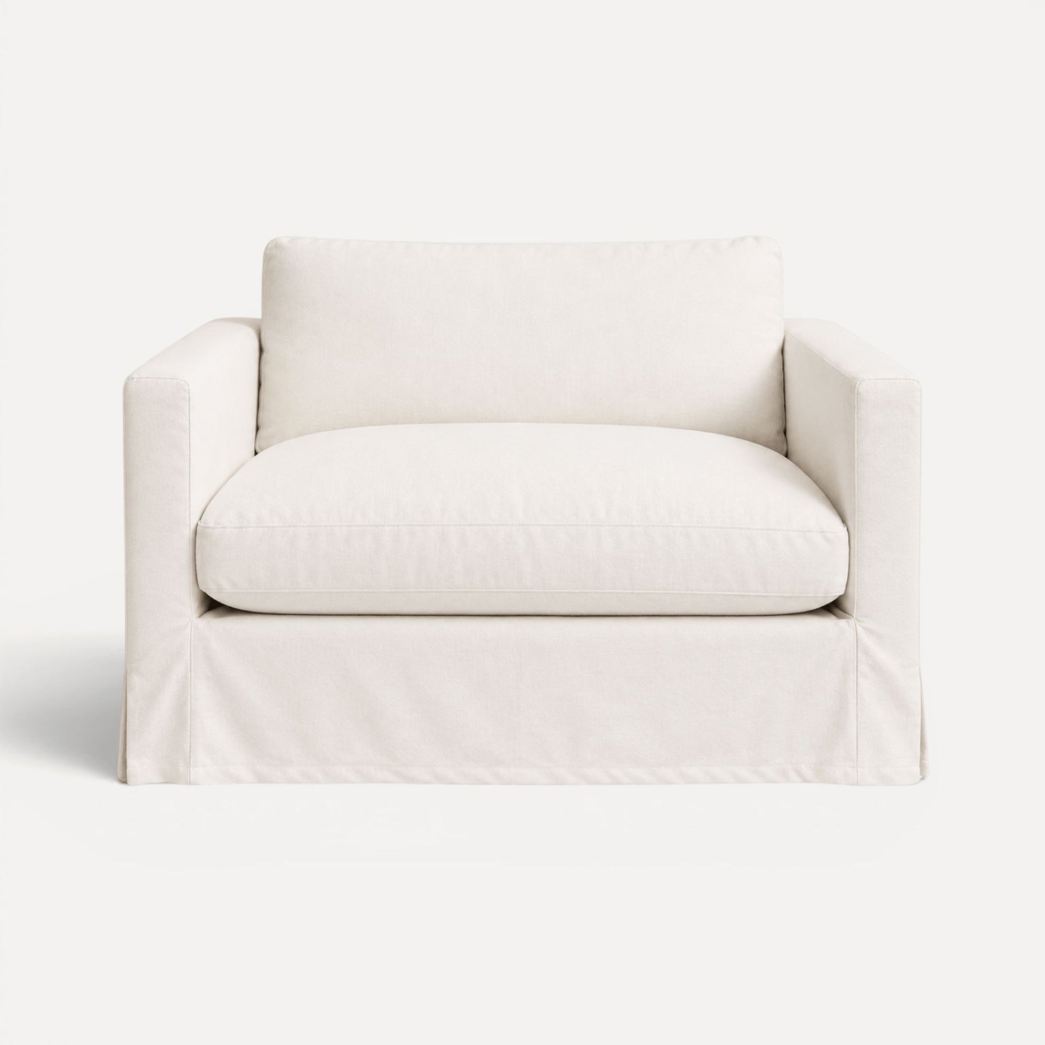 Byron Loveseat - 1.5 Seater Living Furniture Beachwood Designs Chalk Linen Cotton 