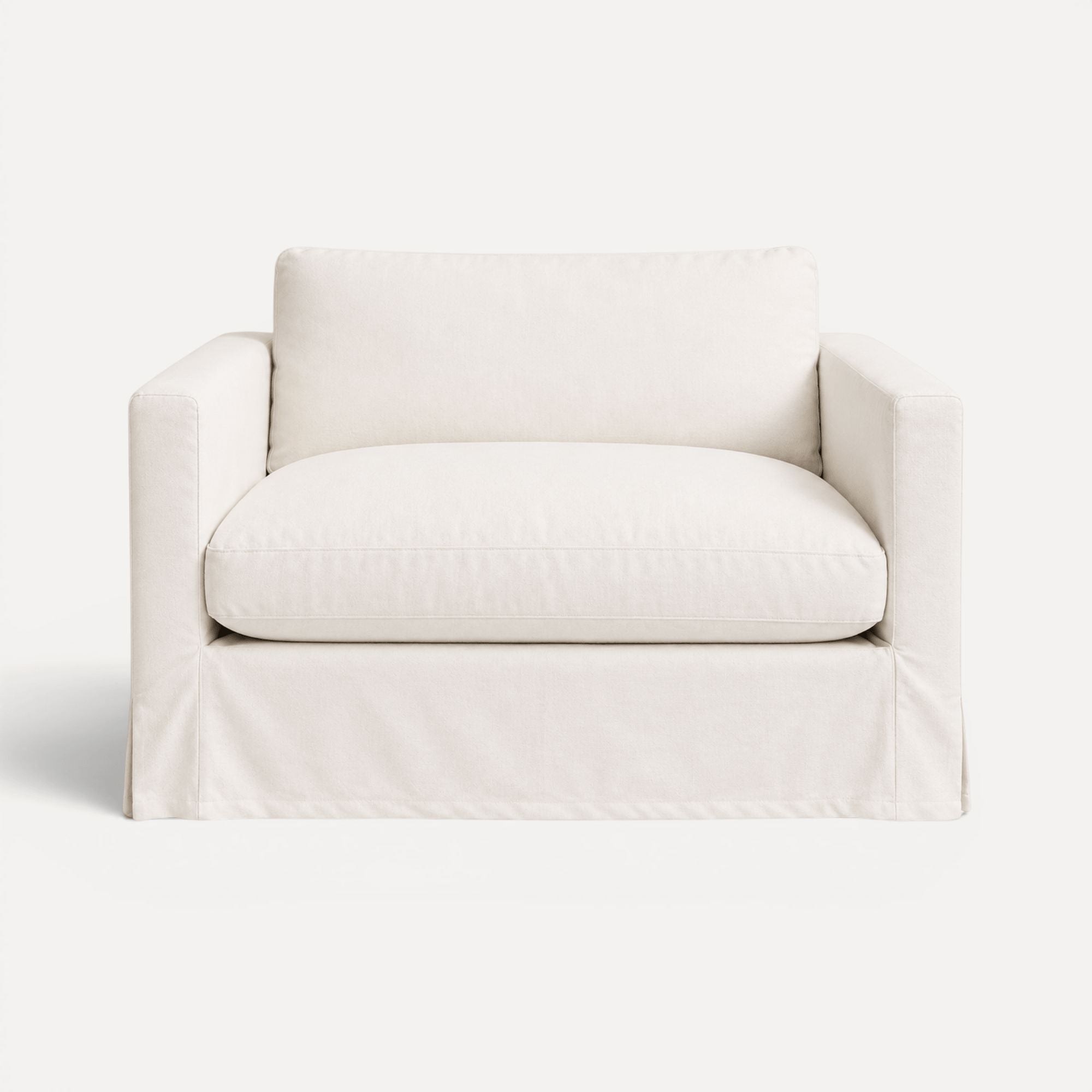 Byron Loveseat - 1.5 Seater Living Furniture Beachwood Designs Chalk Linen Cotton 