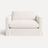 Byron Loveseat - 1.5 Seater Living Furniture Beachwood Designs Chalk Linen Cotton 