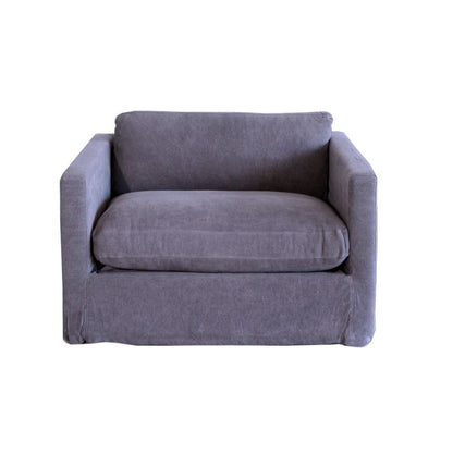 Byron Loveseat - 1.5 Seater Living Furniture Beachwood Designs Cobalt Linen 