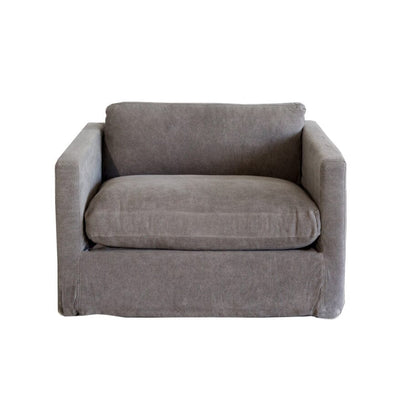 Byron Loveseat - 1.5 Seater Living Furniture Beachwood Designs Grey Linen 