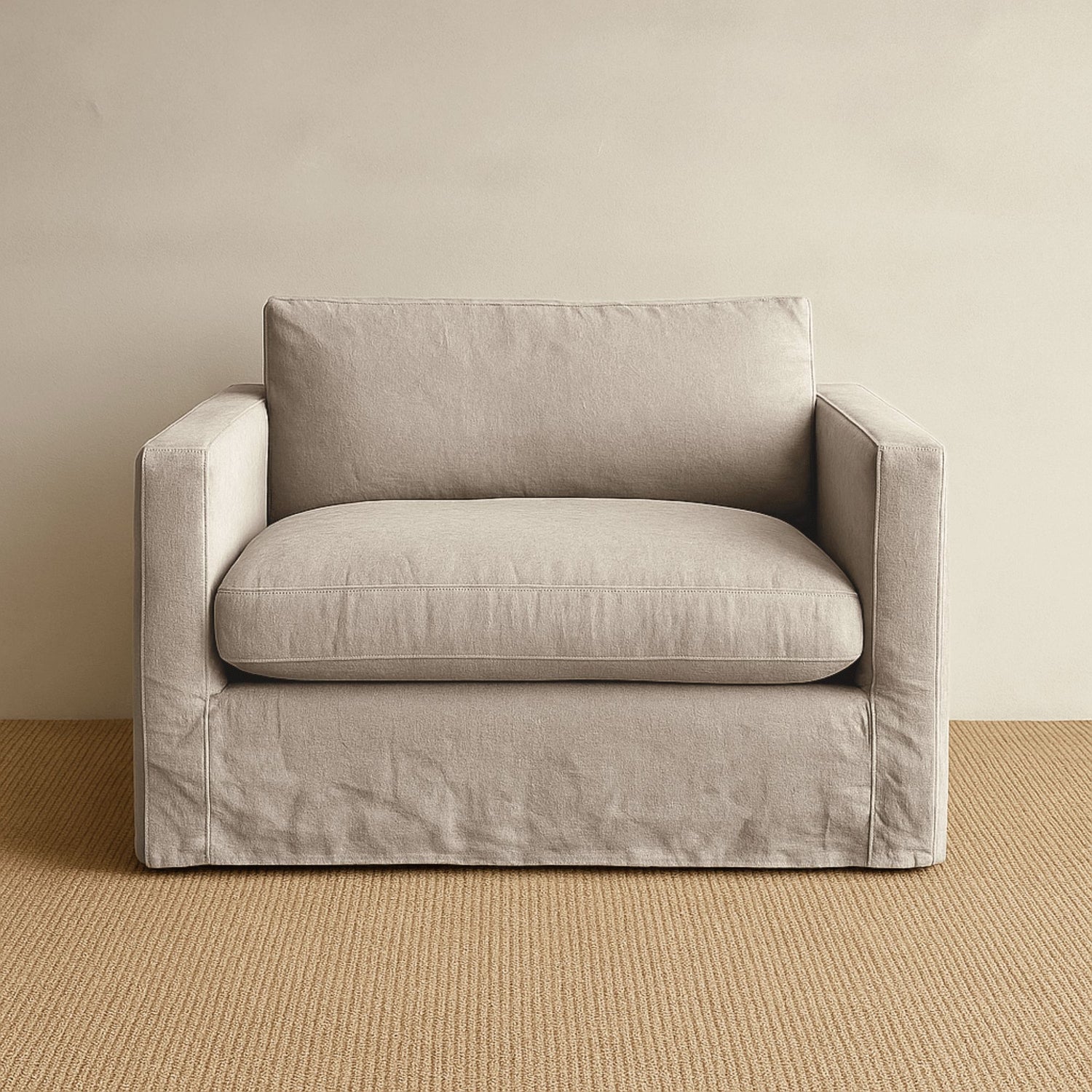 Byron Loveseat - 1.5 Seater Living Furniture Beachwood Designs Shale Linen 