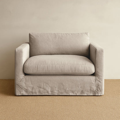 Byron Loveseat - 1.5 Seater Living Furniture Beachwood Designs Shale Linen 