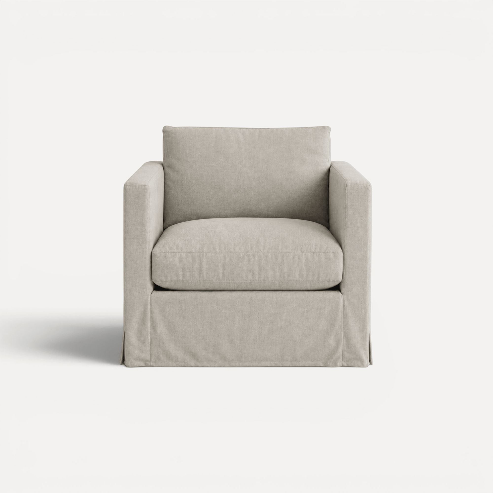 Byron Sofa - 1 Seater Living Furniture Beachwood Designs Shale Linen 