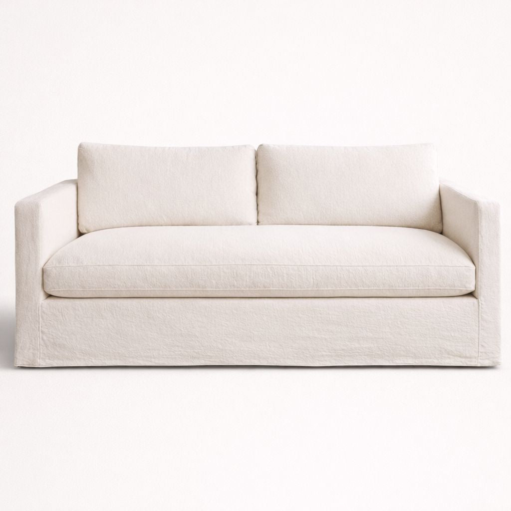 Byron Sofa - 3 Seater Living Furniture Beachwood Designs Chalk Linen Cotton 