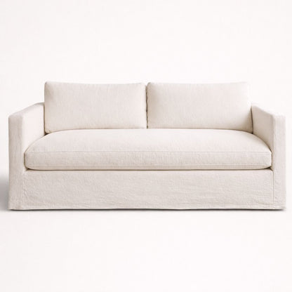 Byron Sofa - 3 Seater Living Furniture Beachwood Designs Chalk Linen Cotton 
