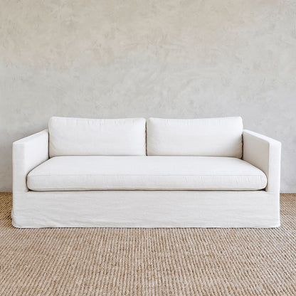 Byron Sofa - 3 Seater Living Furniture Beachwood Designs Chalk Linen Cotton 
