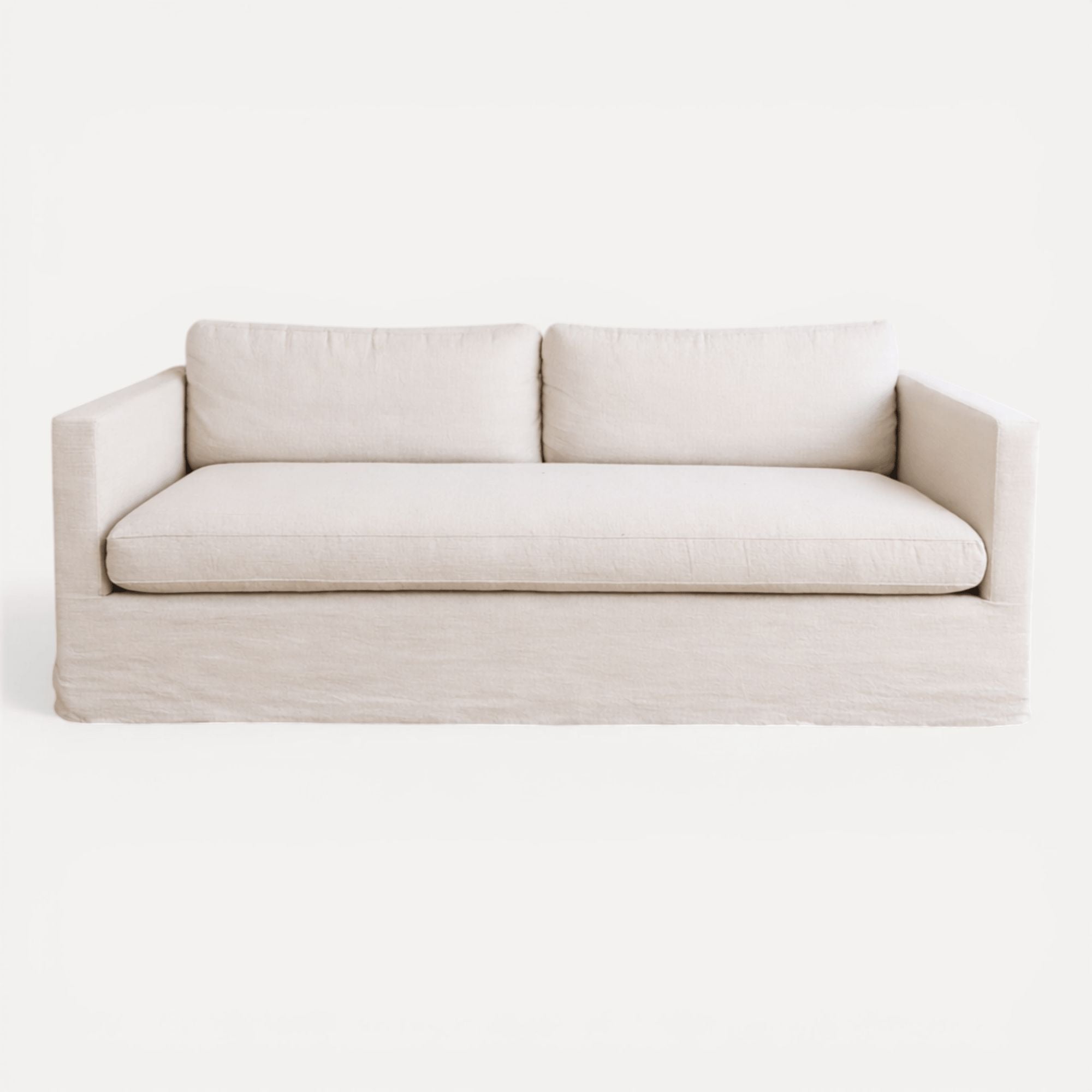 Byron Sofa - 3 Seater Living Furniture Beachwood Designs Salt &amp; Pepper Linen Cotton 