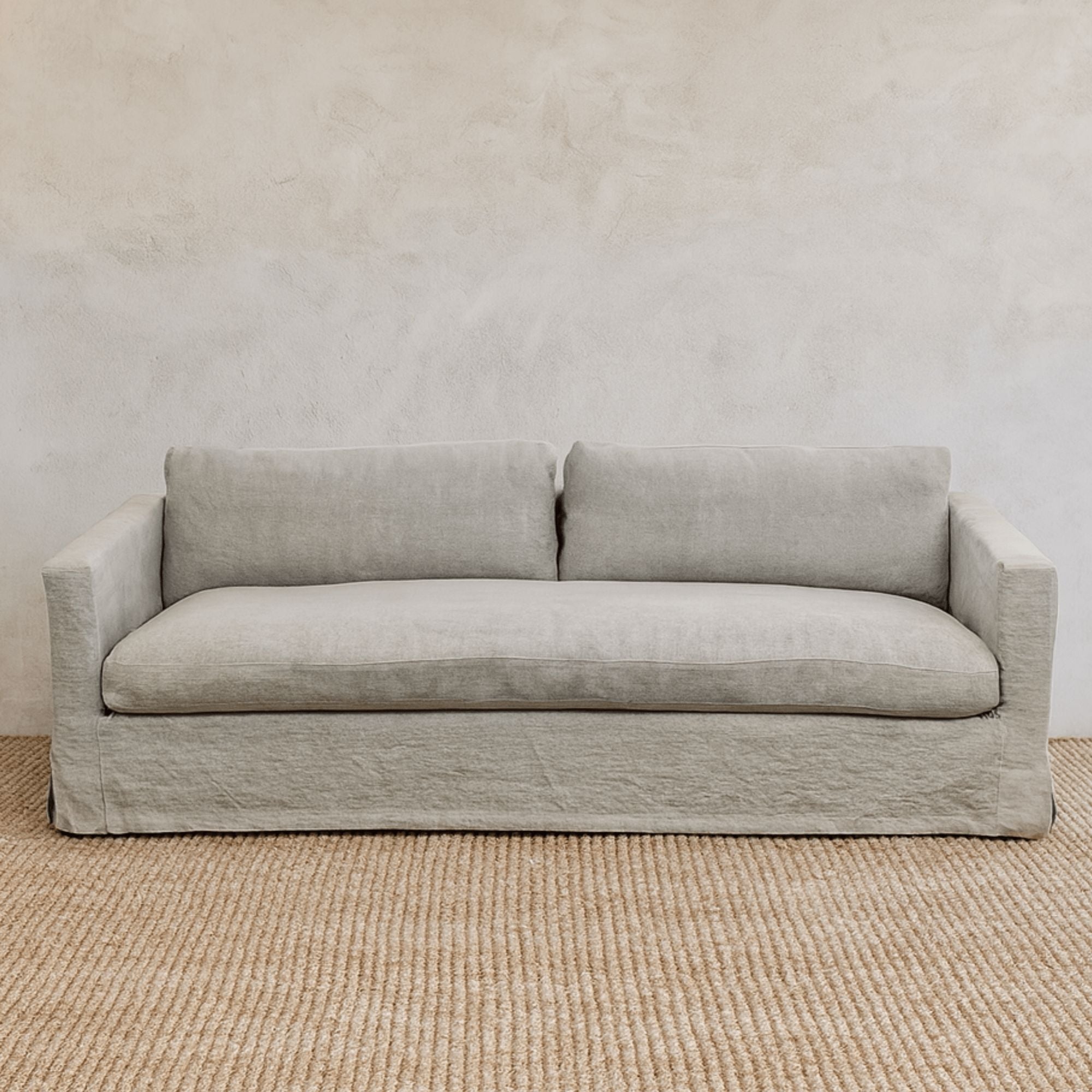 Byron Sofa - 3 Seater Living Furniture Beachwood Designs Shale Linen 
