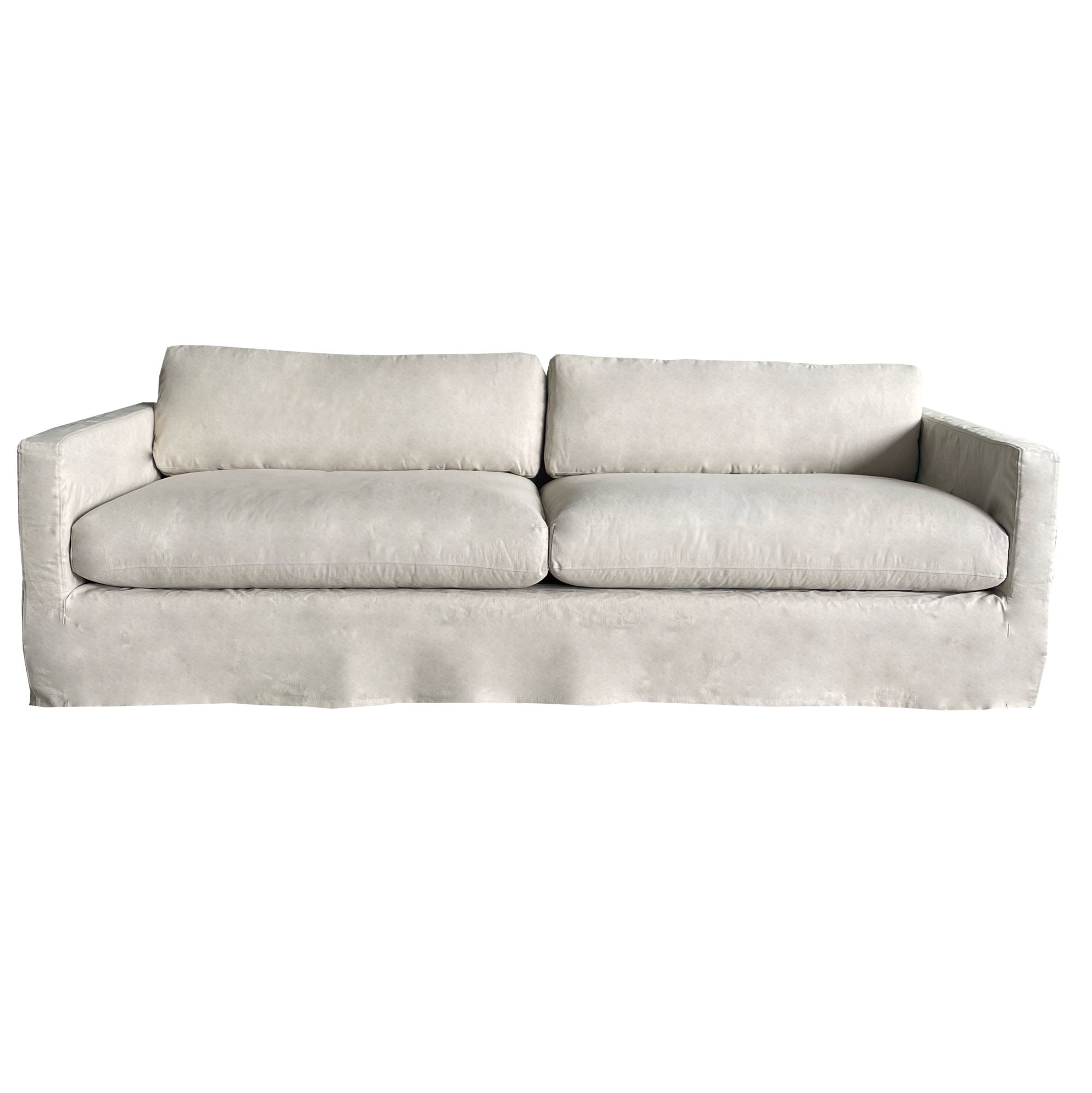 Byron Sofa - 4 Seater Living Furniture Beachwood Designs Salt &amp; Pepper Linen Cotton 