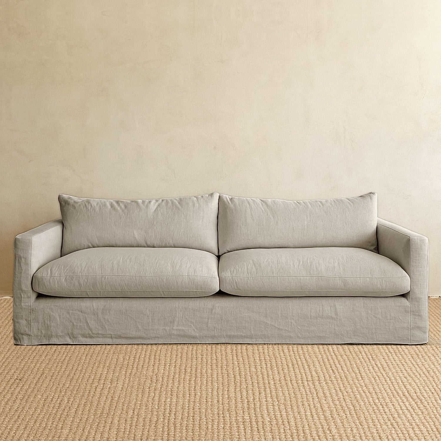 Byron Sofa - 4 Seater Living Furniture Beachwood Designs Shale Linen 