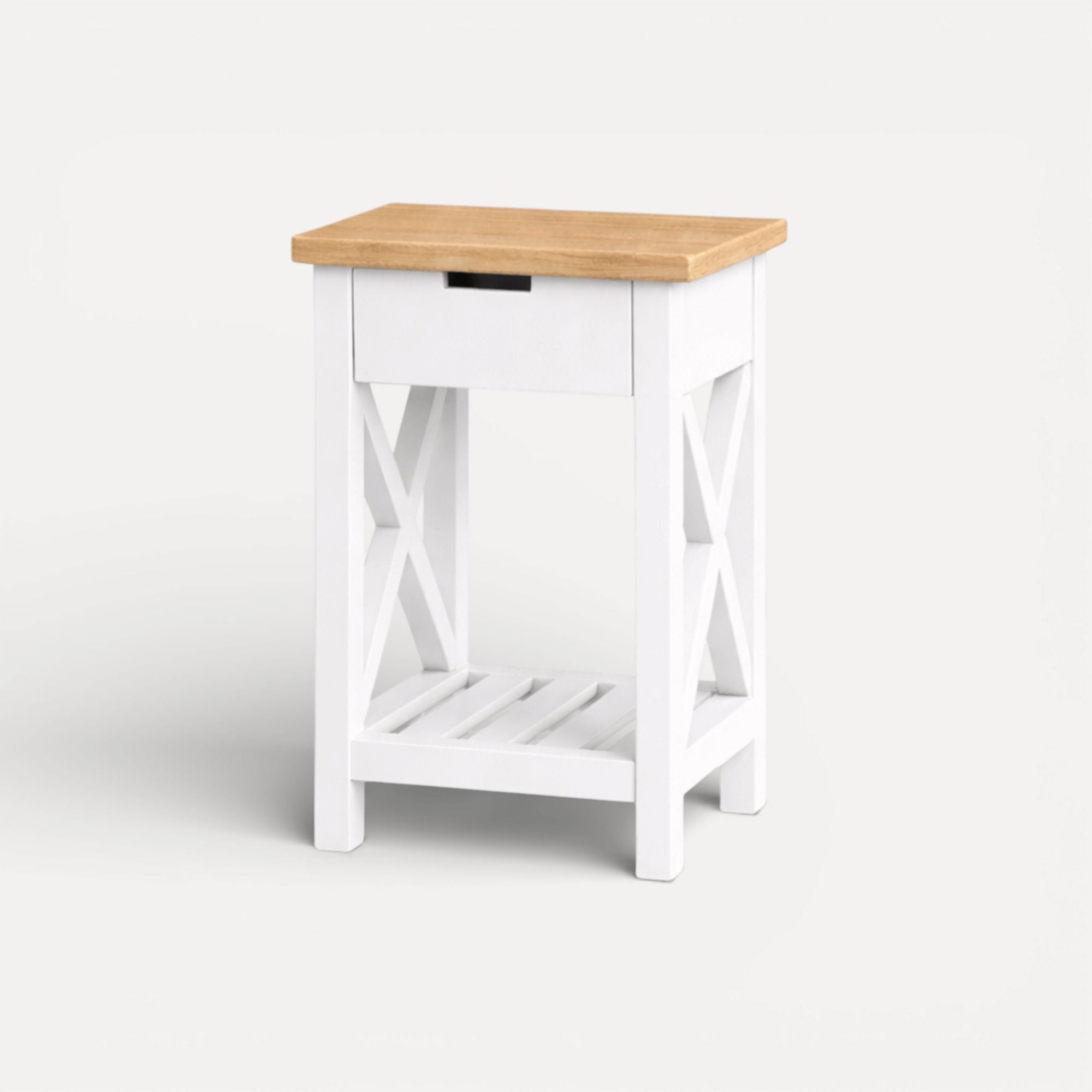 Caribbean Bedside L450mm - 1 Drawer Bedroom Furniture Beachwood Designs 