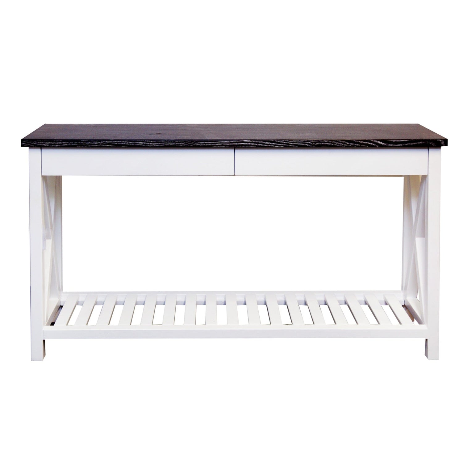 Caribbean Console &amp; Drawers L1400mm Living Furniture Beachwood Designs White &amp; Grey Limed