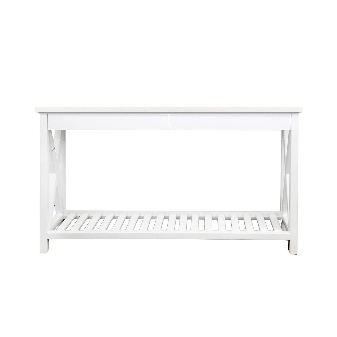 Caribbean Console &amp; Drawers L1600mm Living Furniture Beachwood Designs White Enamel 