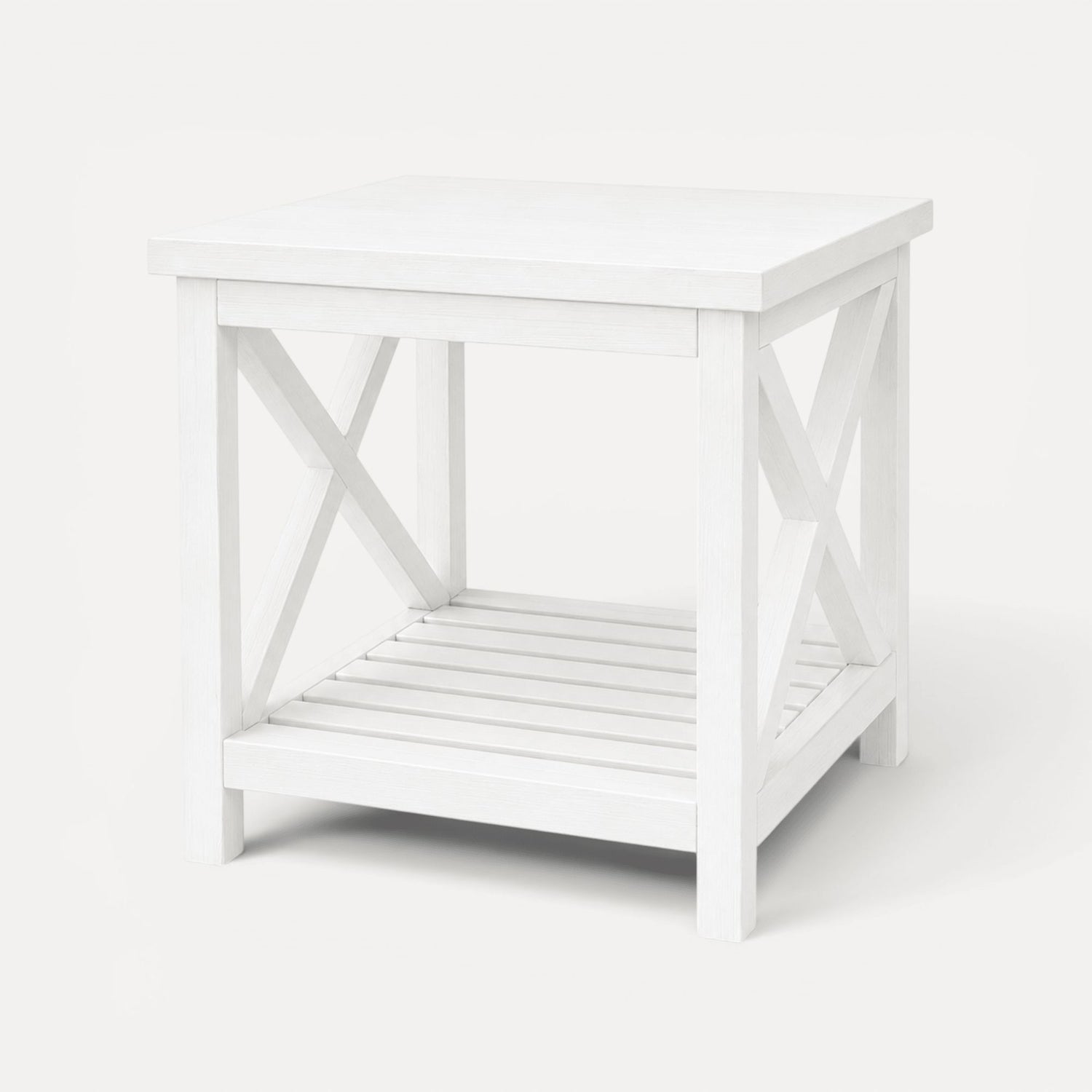 Caribbean Side Table Living Furniture Beachwood Designs White 