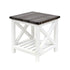 Caribbean Side Table Living Furniture Beachwood Designs White & Grey Limed 