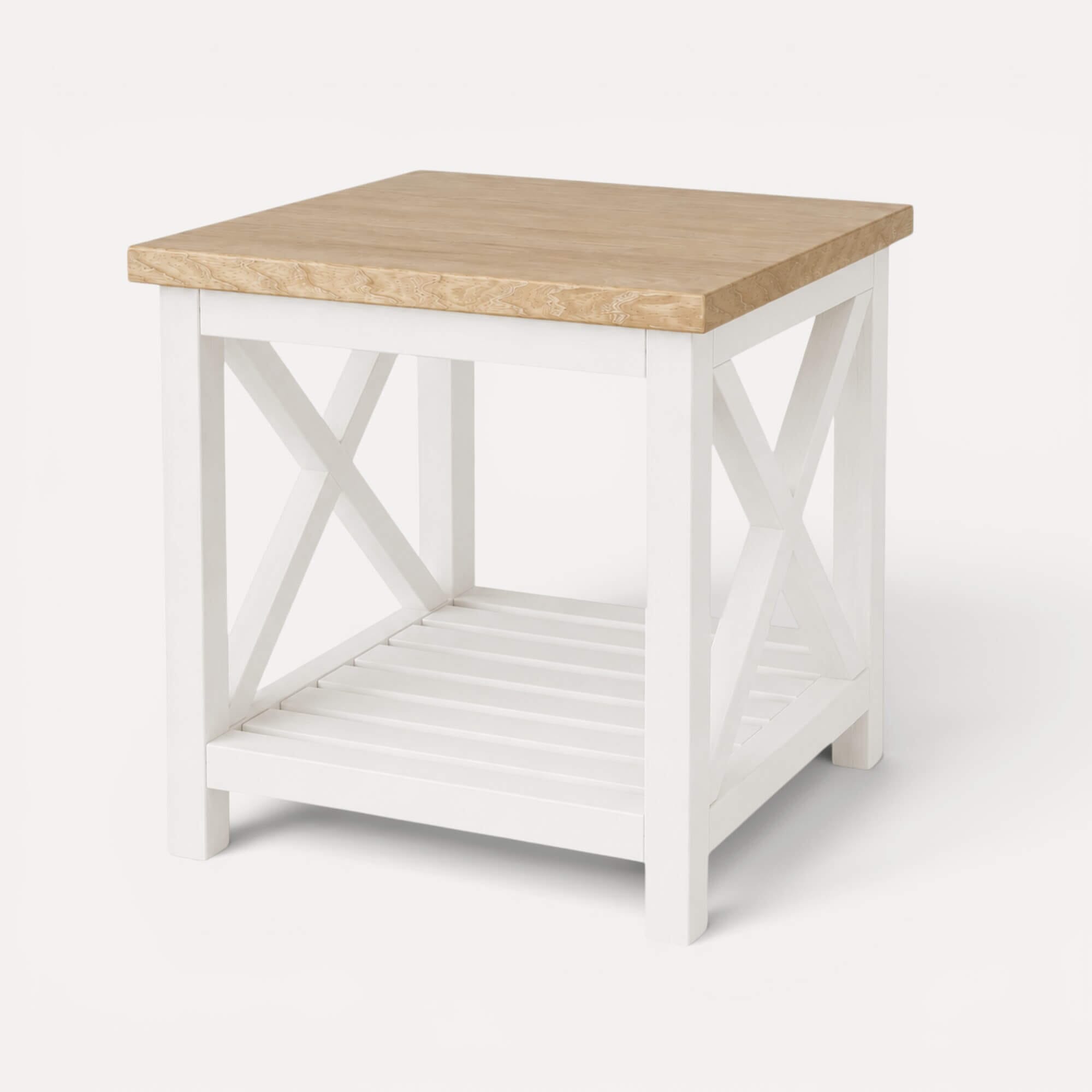 Caribbean Side Table Living Furniture Beachwood Designs White &amp; Limed Ash 