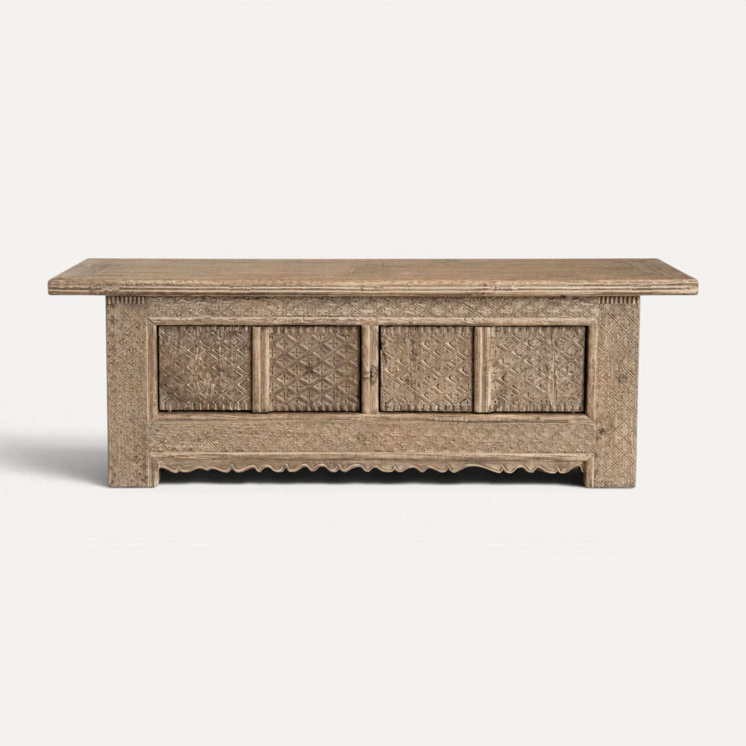 Carved Elm Media Unit L1800mm Living Furniture Beachwood Designs 