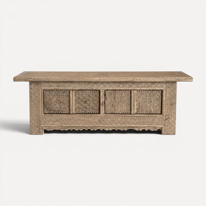 Carved Elm Media Unit L1800mm Living Furniture Beachwood Designs 
