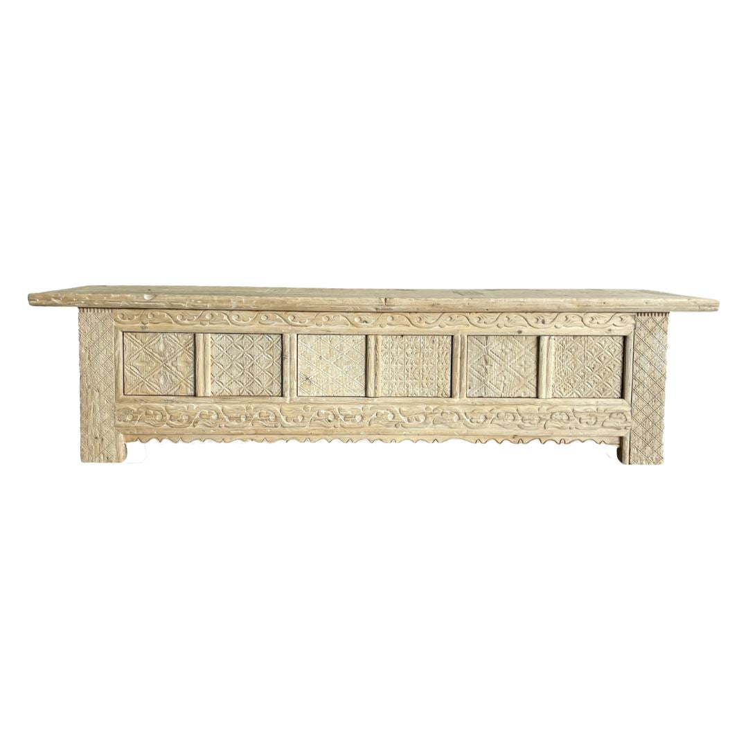 Carved Elm Media Unit L2100mm Living Furniture Beachwood Designs 