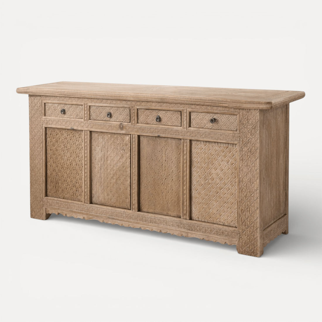 Carved Elm Sideboard L2000mm Living Furniture Beachwood Designs 