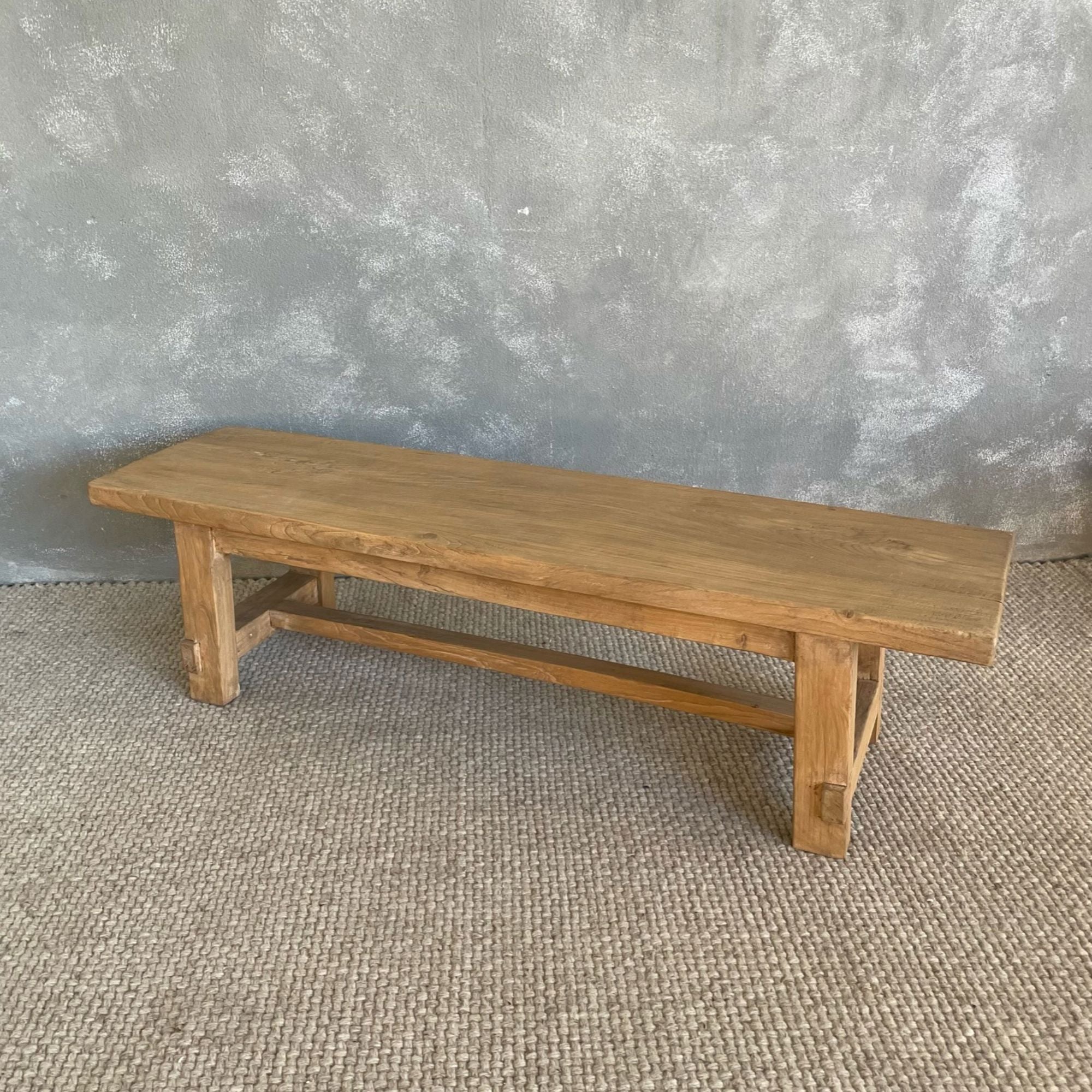 Chunky Elm Bench Seat L1550mm Dining Furniture Beachwood Designs 