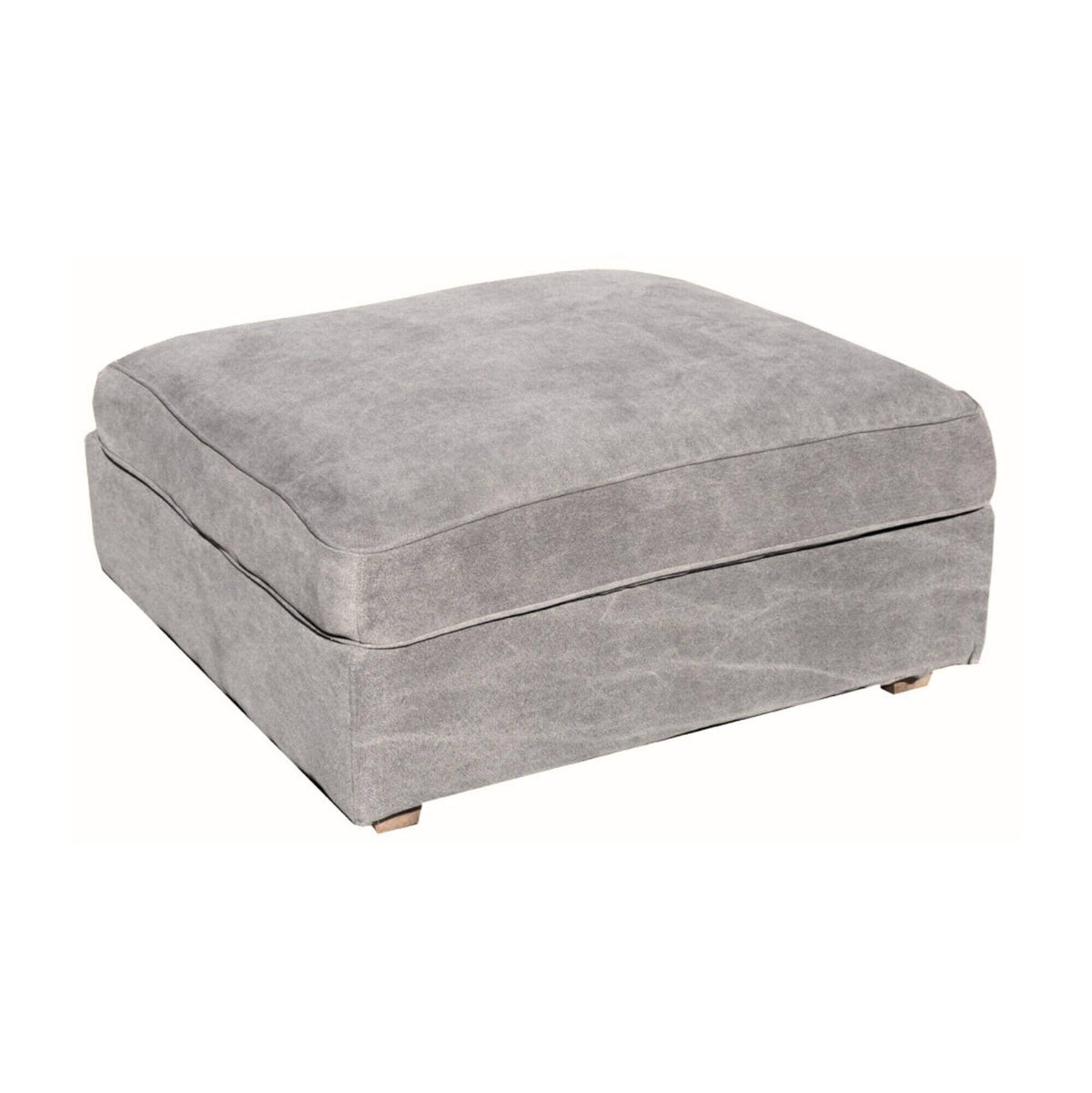 Clareville Ottoman Living Furniture Beachwood Designs Shale Linen