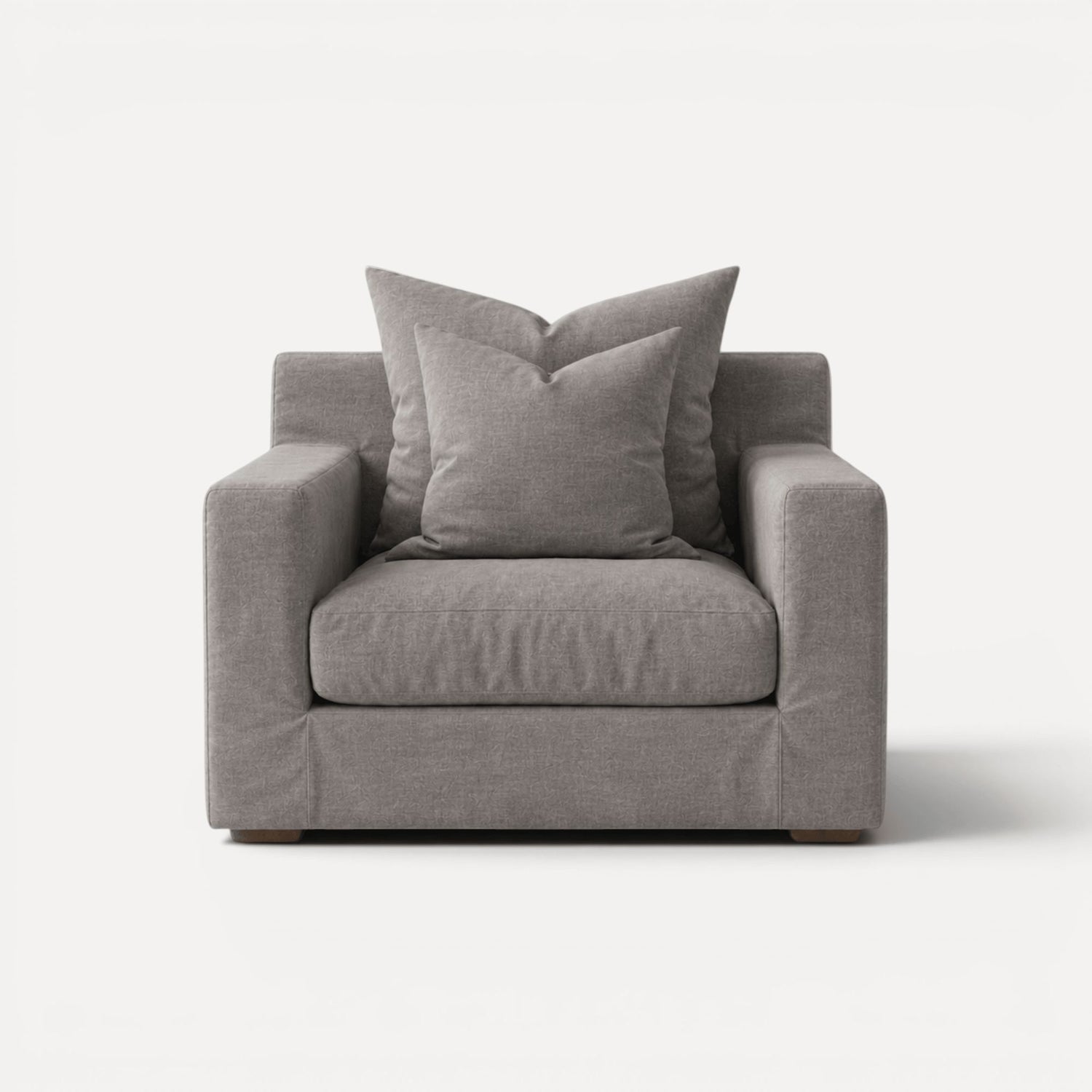 Clareville Sofa - 1 Seater Living Furniture Beachwood Designs Grey Linen 