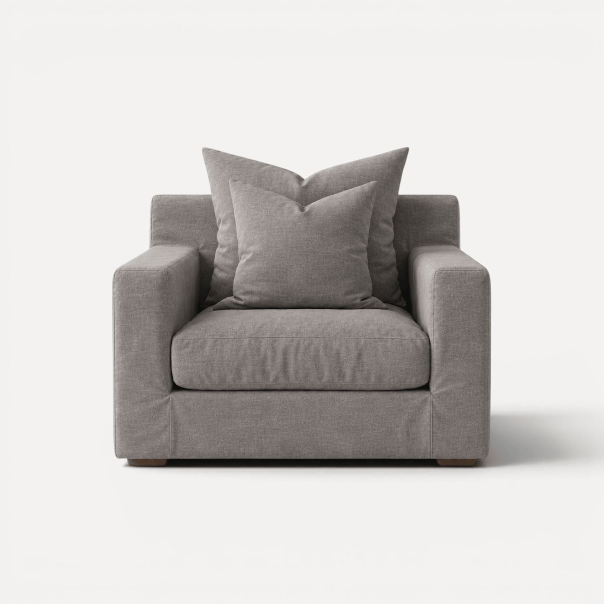 Clareville Sofa - 1 Seater Living Furniture Beachwood Designs Grey Linen 