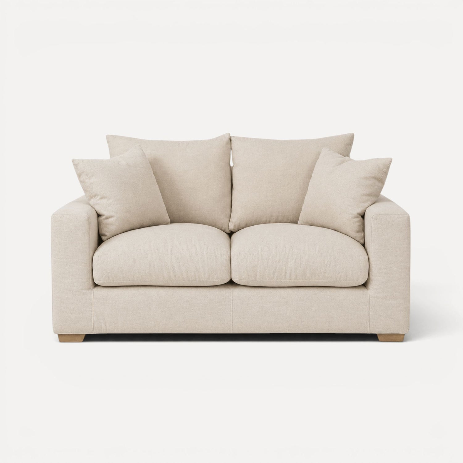 Clareville Sofa - 2 Seater Living Furniture Beachwood Designs Salt &amp; Pepper Linen Cotton 
