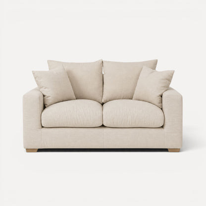 Clareville Sofa - 2 Seater Living Furniture Beachwood Designs Salt &amp; Pepper Linen Cotton 