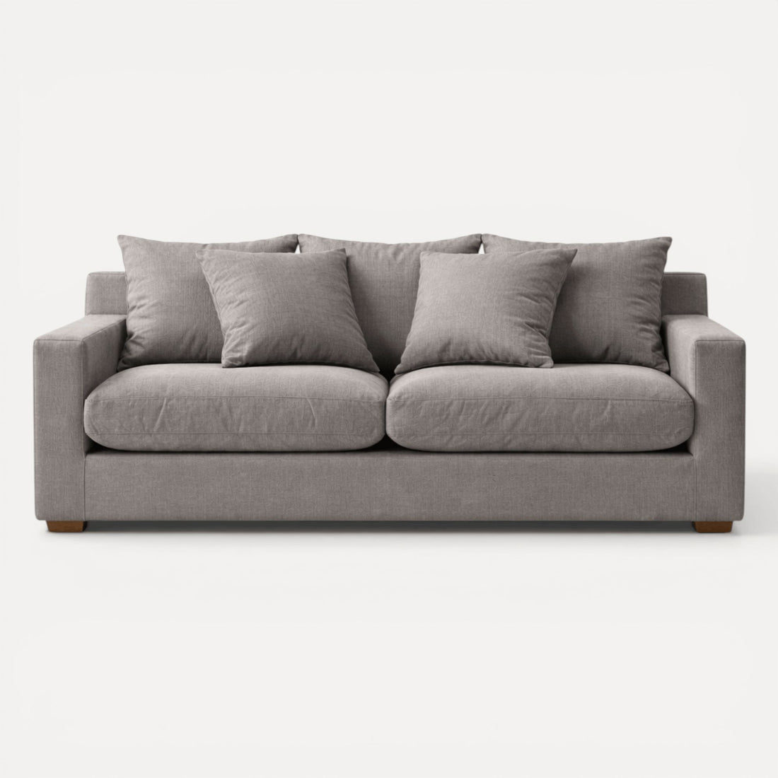 Clareville Sofa - 3 Seater Living Furniture Beachwood Designs Grey Linen 