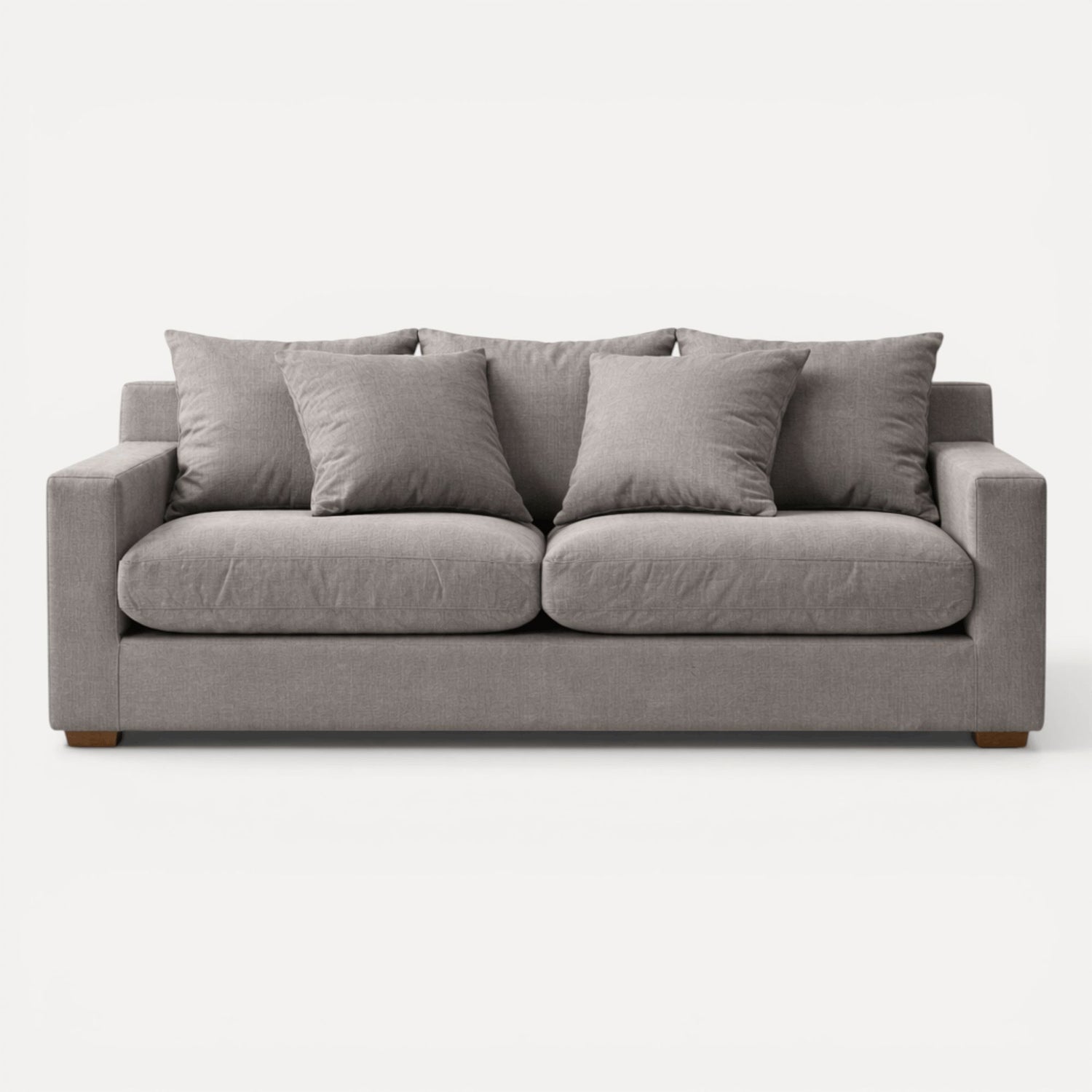 Clareville Sofa - 3 Seater Living Furniture Beachwood Designs Grey Linen
