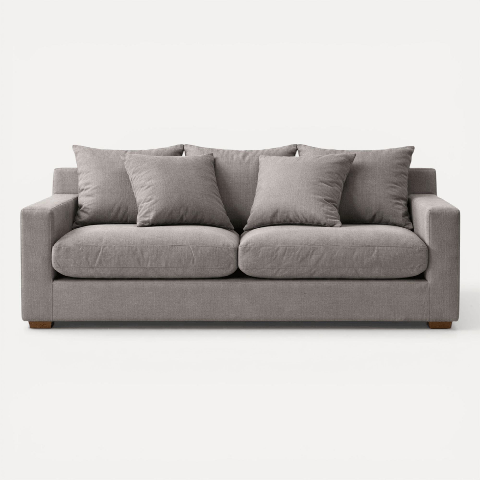 Clareville Sofa - 3 Seater Living Furniture Beachwood Designs Grey Linen