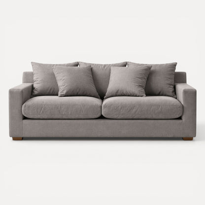 Clareville Sofa - 3 Seater Living Furniture Beachwood Designs Grey Linen