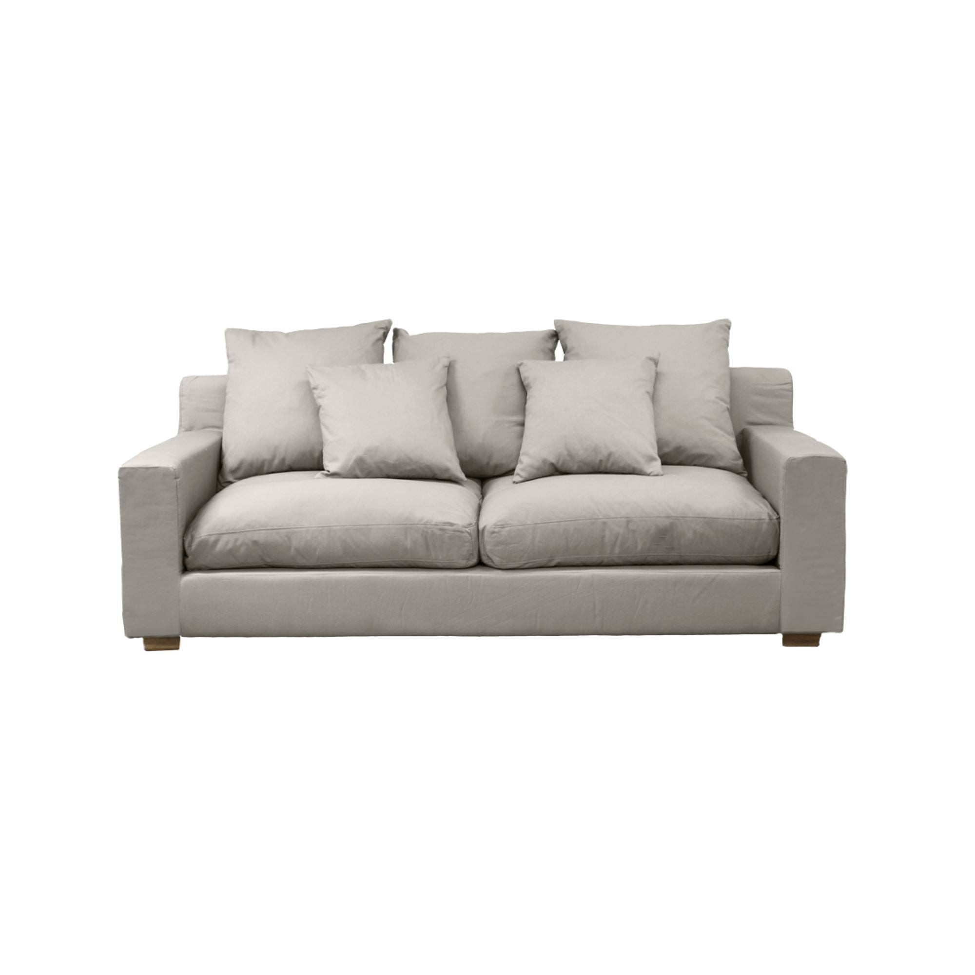 Clareville Sofa - 3 Seater Living Furniture Beachwood Designs Shale Linen 